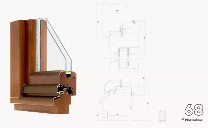 Okna retro softline 68