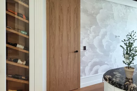 Drzwi bezprzylgowe z drewna