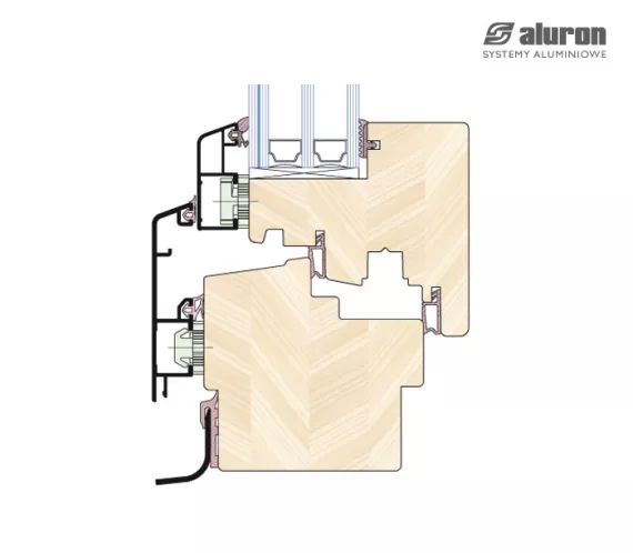 Konstruktion von Holz-Alu-Fenstern